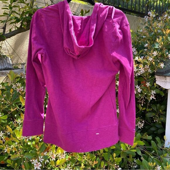 Under Armour Magenta "Charged Cotton" Semi-Fitted Heatgear V-Neck Hoodie Small - Picture 2 of 8